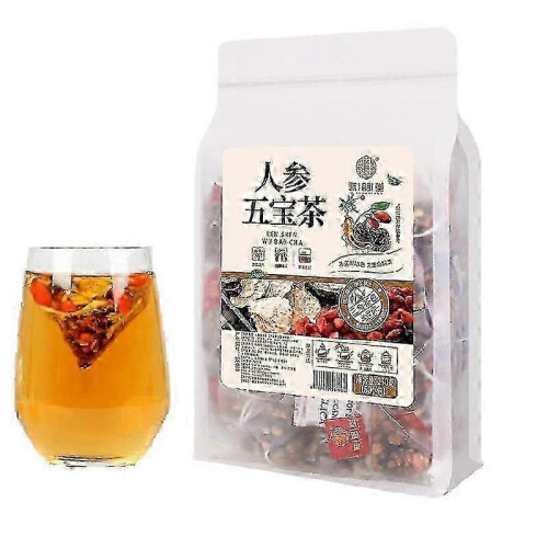 (2Bag 100Pcs)New Ginseng Five Treasure Tea Herbal Tea 250g C