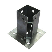 (3 Inch (75MM), Pack of 1) Galvanised Bolt Down Post Supports Bolt Grip