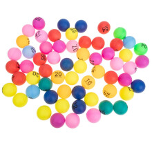 Pack of 90 Lottery Balls Colored Plastic Bingo Balls Small Fillable Carnival Prizes Game Balls for Lucky Draws