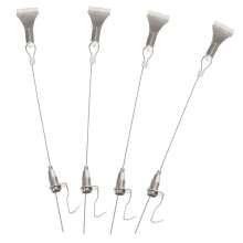 4 Picture Hooks Set, Wall-Mounted Frame Hangers, Stainless Steel Keychain for Hanging Pictures, DIY Crafting Tools