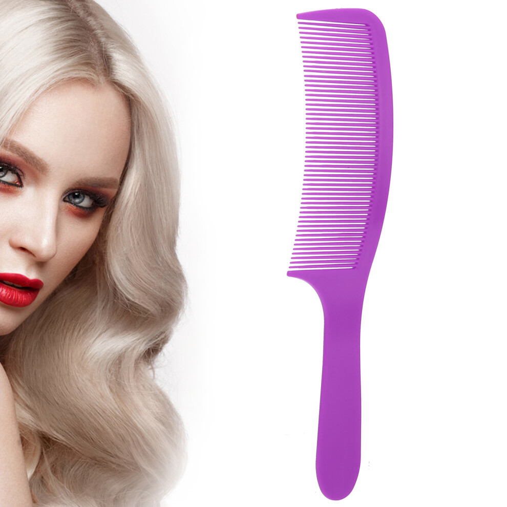 Unisex Purple Plastic Curved Detangling Comb For Salon & Home, 22.5 X 4.5Cm