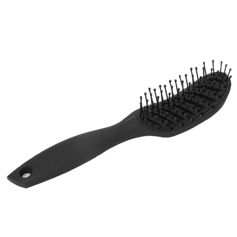 Meniscus Hair Comb Wet & Dry - Nylon Styling & Massage Brush Black 20cm