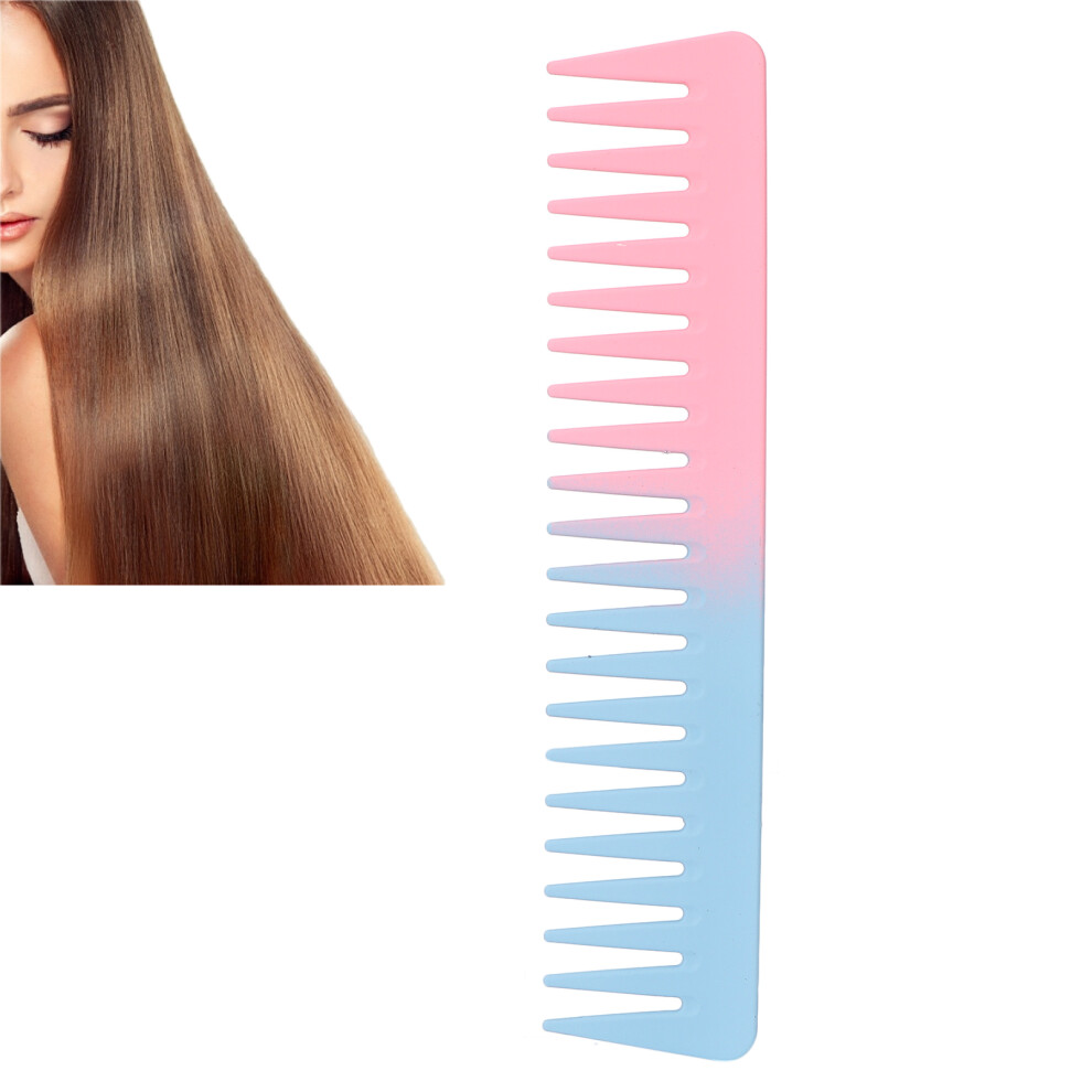 Wide Tooth Comb ABS 19cm Detangler for Curly Wet Dry Hair