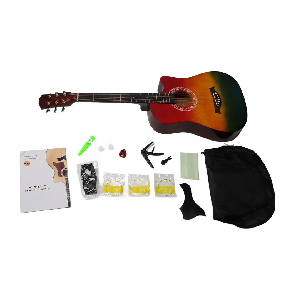 38 Inch Acoustic Guitar Starter Kit 6 Strings-image-OPC-PJKH5VC-NEW