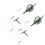 European Style Carp Bait Feeder Set 2Pcs 48g with Fast Sinking Cage Design 5