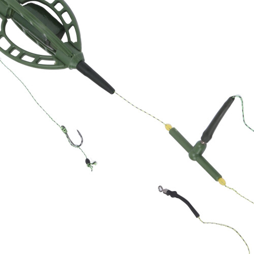 European Style Carp Bait Feeder Set 2Pcs 48g with Fast Sinking Cage Design 2