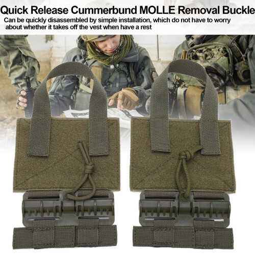 Durable MOLLE Vest Quick Release Set - Easy One-Handed Operation 2