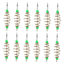 12-Piece Olive-Shaped Fishing Bait Trap Set for Carp Fishing, Durable and Brightly Colored Fishing Accessories