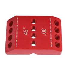 Bohrlochführungsschablone 30/45/90 Rot 4 Größen