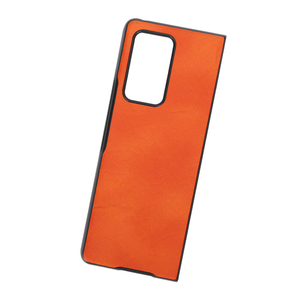 Leather Protective Case For Galaxy Z Fold 2, Anti-Fall Orange 8461340443162