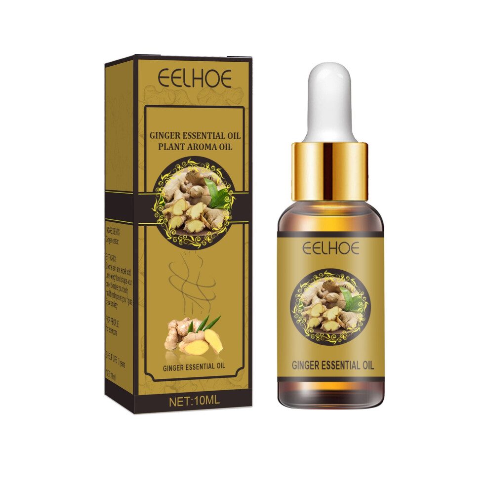 (10ml box) Ginger body shaping essential oil Massage and tighten belly, thigh muscle shaping and moisturizing skin body beauty essential oil