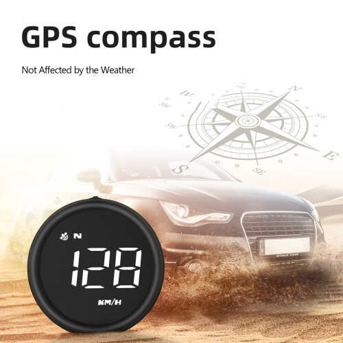 Tachimetro HUD GPS Beidou, Nero, 14.3x9x5.1cm 1