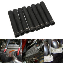 8 Stück Zündkerzenkabel Schutzschild Hitzeschutzhülle Universell passend aus Fiberglas für Motor
