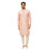 Manyavar Ανδρικό Σετ Πιτζάμες Kurta Self Design σε ροζ ανάμεικτη βισκόζη (Xl) 1