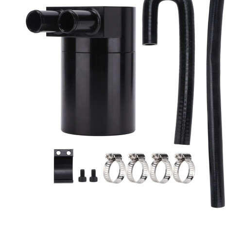 Double Baffled Oil Catch Can with Hoses