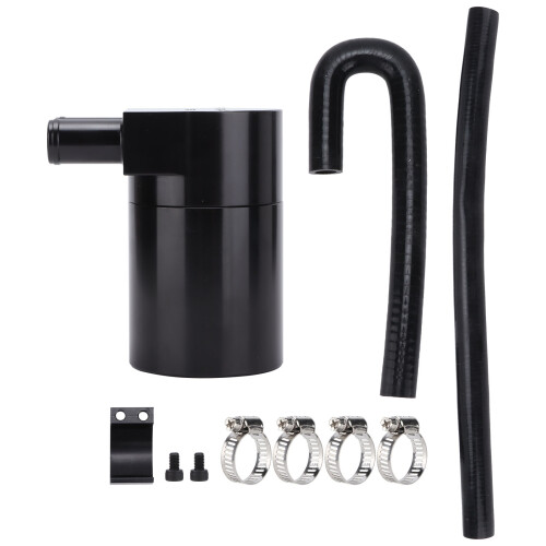 Double Baffled Oil Catch Can with Hoses 2