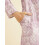 Manyavar Set Kurta Pyjama in Seta Art per Uomo (Viola, M) 4