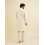 Manyavar Herrars Brokadtryckt Kurta Set (Crème, XL) 2
