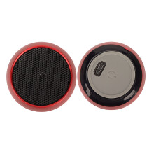 Mini Bluetooth-Lautsprecher IP67 wasserdicht USB aufladen integriertes Mikrofon tragbarer kabelloser Lautsprecher für Badezimmer, Auto, Rot