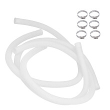 3 pezzi bianchi, tubo della pompa per piscina lungo 140 cm - plastica PE