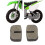 Pair Brake Pad Front Rear Ceramic Replacement for 12