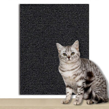 (60CM*100CM*5MM,black)Sofa Protector Sticker: Self-adhesive Fabric Cats Scratch Pad, Cut To Size for Furniture & Walls