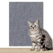 (30CM*60CM*5MM,light grey)Sofa Protector Sticker: Self-adhesive Fabric Cats Scratch Pad, Cut To Size for Furniture & Walls