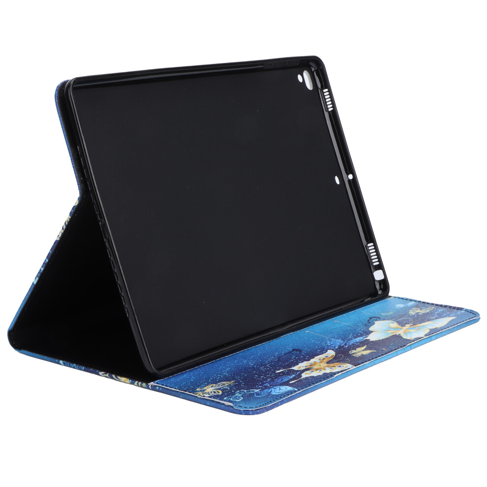 Portable Pu Leather Holster For 9.7In Ios Tablet, Butterfly Design Golden 9491340448378