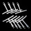 9pcs Stainless Steel Understring Radius Gauge For 10