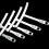 9pcs Stainless Steel Understring Radius Gauge For 8