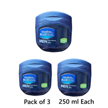 3x Vaseline Blue Seal Men Fresh Petroleum Jelly 250ml.