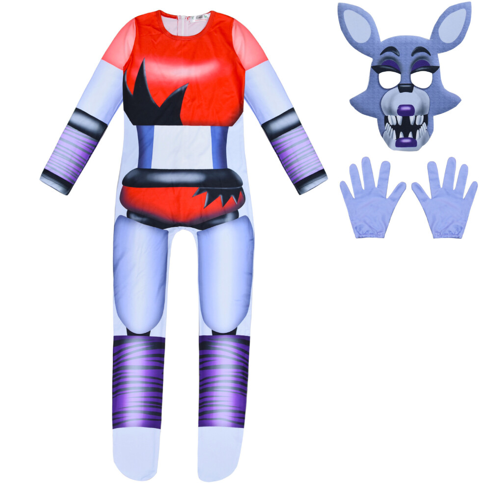 Photos - Fancy Dress  Kids Adults Five Nights at Freddy's FNAF Jumpsuit Costume Party Cosplay Outfits(#E, 150cm)
