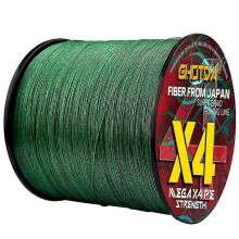 (80lb,green)1000M 4 Strands Braided Fishing Line Multifilament Threads X4 Carp PE Wire 10-80LB 0.11MM-0.50MM