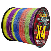 (28lb,multicolor)1000M 4 Strands Braided Fishing Line Multifilament Threads X4 Carp PE Wire 10-80LB 0.11MM-0.50MM