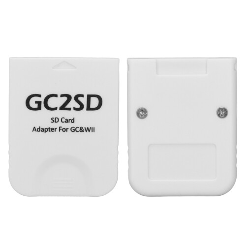 Portable GC2SD Card Reader for Wii 512GB Micro Storage, White 2