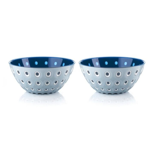 SET MIT 2 SCHÜSSELN LE MURRINE LIGHT BLUE WHITE BLUE - GUZZINI