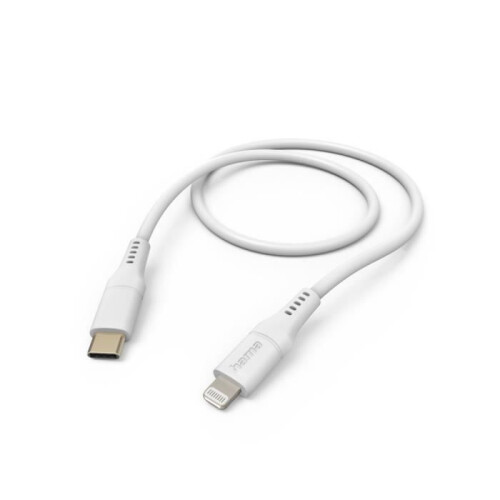 Hama HAMA Töltő/Adatkábel Rugalmas USB-C - Lightning 1.5m Fehér