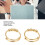 2er Pack Perlen-Stressabbau-Ringe, verstellbar, aus Kupfer. 11