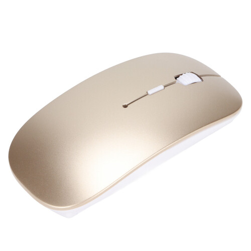 Gold Wireless Keyboard Mouse Combo Nonslip Pads Low Battery Alert 2