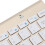Gold Wireless Keyboard Mouse Combo Nonslip Pads Low Battery Alert 5