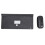 Tastiera wireless da 78 tasti e mouse 2.4G nero 12