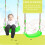 Child Outdoor Plastic Bent Swing Seat for Kid 2