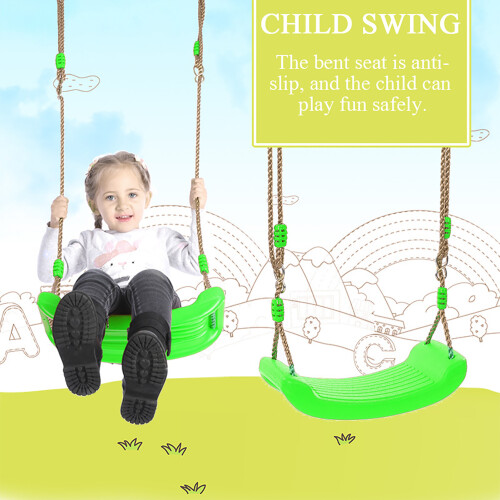 Child Outdoor Plastic Bent Swing Seat for Kid 1