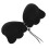 Silicone Strapless Wireless Push Up OnePiece Backless Bra Black B 13