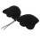 Silicone Strapless Wireless Push Up OnePiece Backless Bra Black B 14