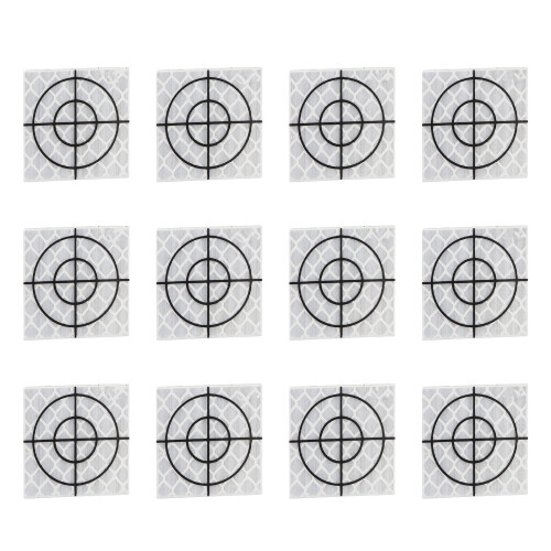 100 Stück selbstklebende reflektierende Harzplatten 3 x 3 cm
