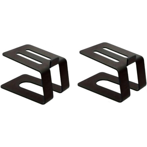 Improved Audio Performance Desktop Speaker Stands with Adjustable Height and Enhanced Stability for Home Office Use 2