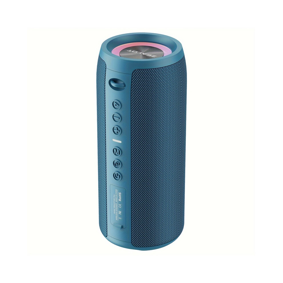 (Blue) Wireless Speakers, Outdoor Portable Subwoofer Speaker, Wireless Speaker, Dual Pairing, Booming Bass, Charging Cable And Aux Cable Blue 9009412813230