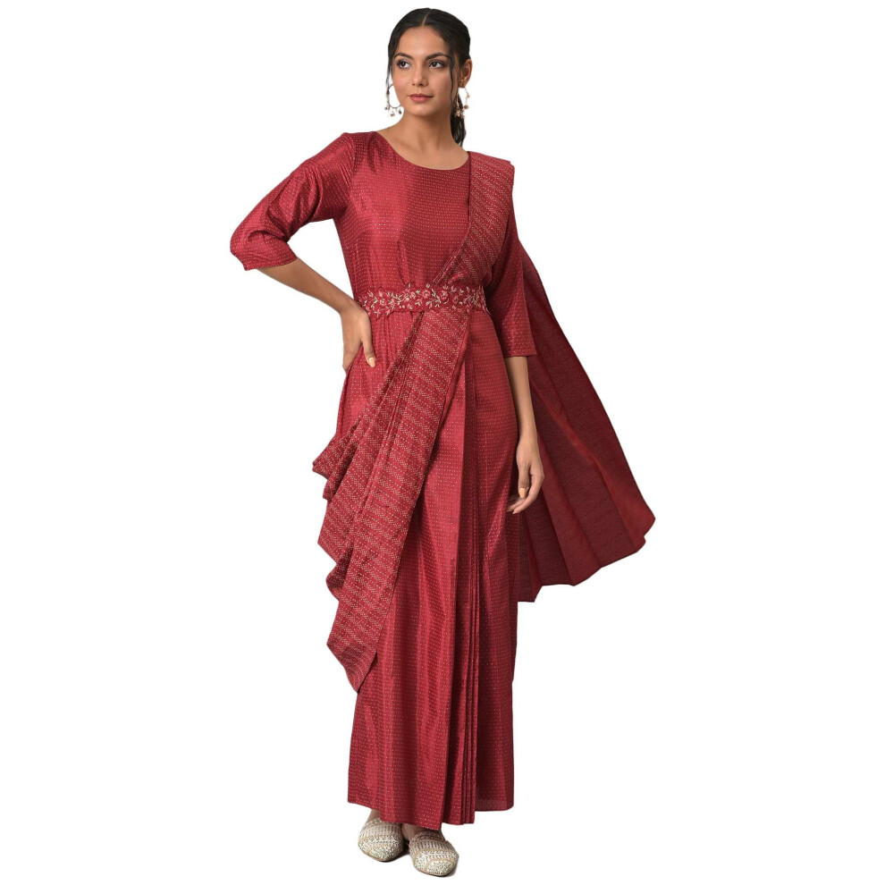 W For Woman Abito Da Donna, Rosso Cupo, 40-image