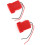 2x Dock Adattatore Batteria 18V M18 Rosso ABS Kit 7